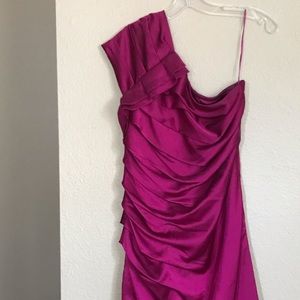 Sexy One Shoulder Ruffle Above Knee Dress